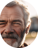 Close up of man with beard